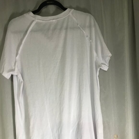 High Quality Women's T Shirt with Front White Floral Dandelion Print 3 XL - Picture 5 of 9